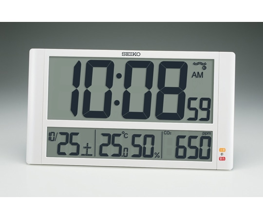 セイコー 電波デジタル時計 230×408×30mm SQ449W 1個(ご注文単位1個)【直送品】