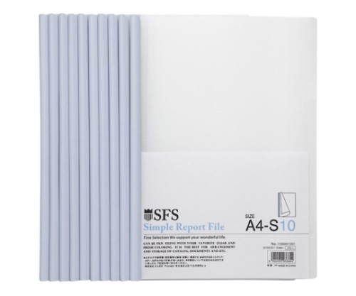 たんぽぽ レポートファイル ホワイト 1セット(10冊入) 109991090 1セット(ご注文単位1セット)【直送品】