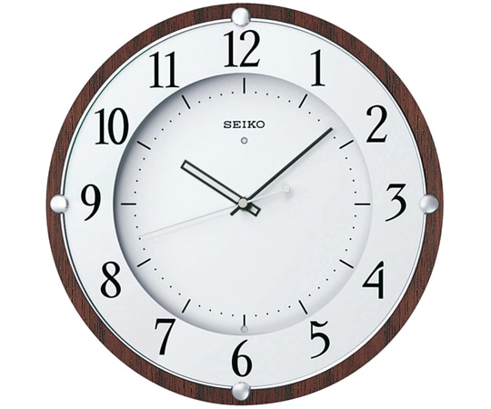セイコー 電波掛時計 φ325×45mm 茶 KX373B 1個(ご注文単位1個)【直送品】