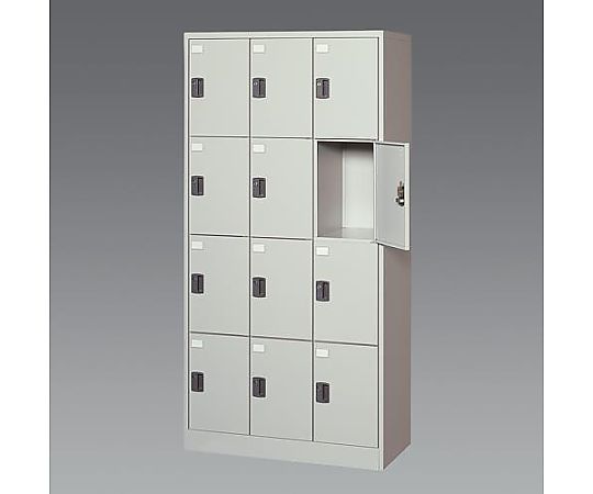 アイリスチトセ 900x380x1790mm/3列・4段 シューズボックス(替錠式 EA954EG-12A 1個（ご注文単位1個）【直送品】