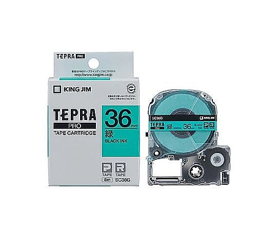 キングジム 36mm テープカセット(緑) EA761DK-362 1個(ご注文単位1個)【直送品】