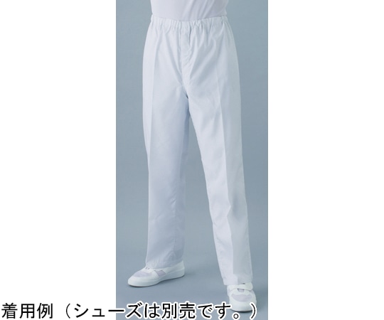 東洋リントフリー クリーンルーム用ESD対策パンツ 白 S FS312A-01 S 1本 (ご注文単位1本)【直送品】
