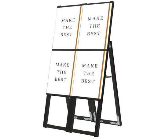 常磐精工 ブラックイージーリンクスタンド看板 A4 2セット BELSK-A4T2K-2SET 1個（ご注文単位1個）【直送品】