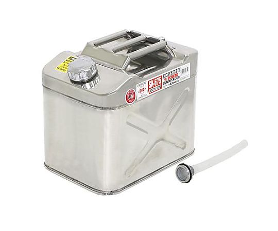 エスコ 20L ガソリン携行缶(ステンレス製) EA991HB-52A 1個（ご注文単位1個）【直送品】