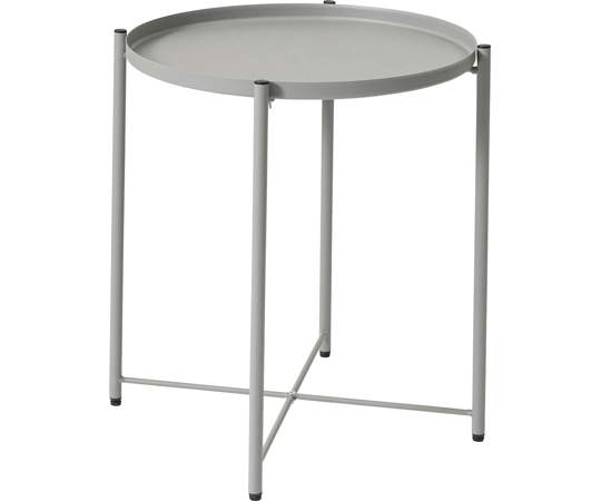 東谷 トレーサイドテーブル グレー LFS-880GY 1個（ご注文単位1個）【直送品】