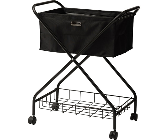 東谷 フォールディング バスケットワゴン ブラック MIP-83BK 1個（ご注文単位1個）【直送品】