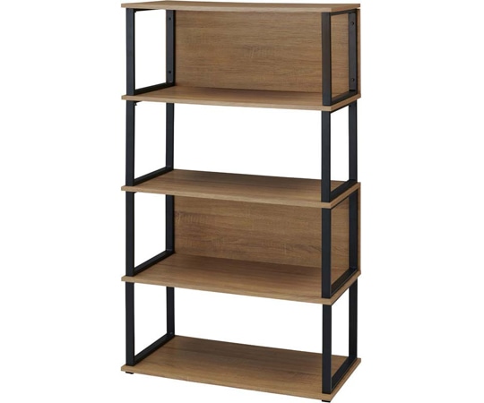 アズワン RGラック W90×D45cm ラスティック柄 古木調 4段 61-805-24-2 1個（ご注文単位1個）【直送品】