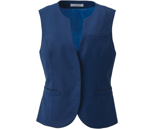 カーシーカシマ ENJOYNoir ベスト CROSS WOOL STRETCH ダークブルー 5号 NAV003 1枚（ご注文単位1枚）【直送品】