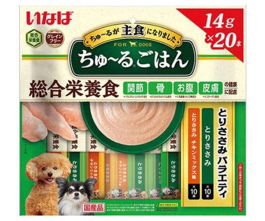 いなばペットフード ちゅ~るごはん とりささみバラエティ 14g×20本 DS-253 1個（ご注文単位1個）【直送品】