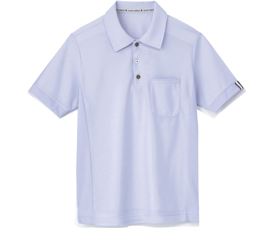 カーシーカシマ HEARTGREEN ポロシャツ SIDE MESH POLO アクアブルー 4L HM2289 1枚（ご注文単位1枚）【直送品】