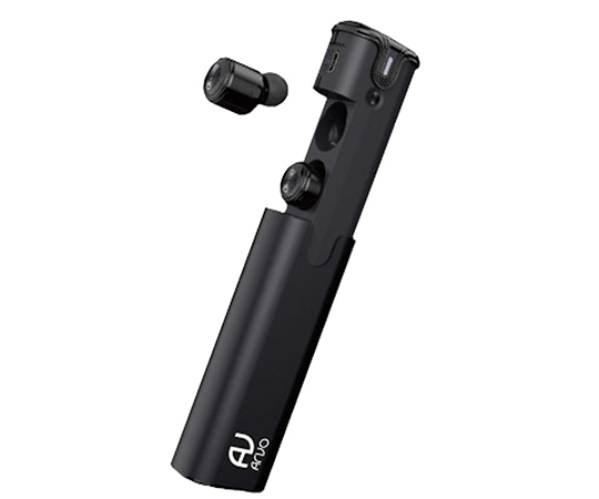 クオリティトラストジャパン アルミボディ ワイヤレス イヤホン ブラック QB-083BK 1個(ご注文単位1個)【直送品】