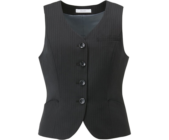 カーシーカシマ ENJOY ベスト HIGH STRETCH WOOL ブラック 5号 EAV712 1枚（ご注文単位1枚）【直送品】