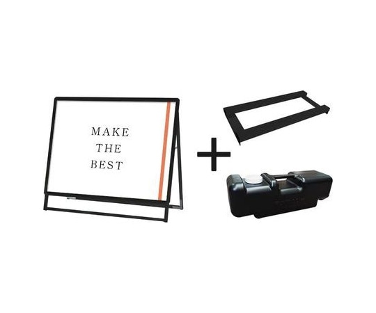 常磐精工 ポスターグリップスタンド看板 屋外用 B1横ロウ片面ブラック ウエイトアーム・水タンクセット PGSK-B1YLKB-G-3SET 1個（ご注文単位1個）【直送品】