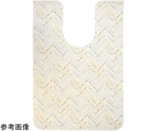 三愛繊維 拭けるマットシリーズ モザイクタイル トイレマット 800×1450mm(耳長)  1個(ご注文単位1個)【直送品】