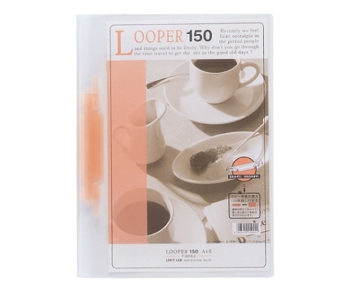 LIHITLAB ルーパーファイル 赤 F-3016-3 1冊(ご注文単位1冊)【直送品】