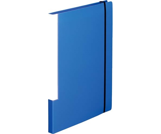 カウネット クリヤーブック マチポケット付 A4縦20P 青 4234-8764 1冊(ご注文単位1冊)【直送品】