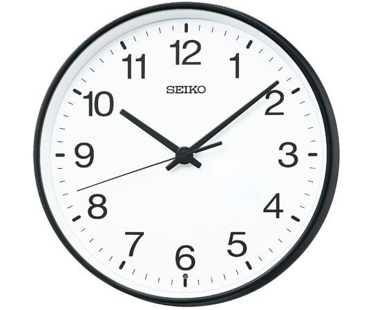 セイコー 電波掛時計 φ270×48mm 黒 KX268K 1個(ご注文単位1個)【直送品】