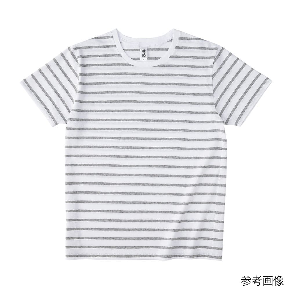 フェリック ナローボーダーTシャツ ホワイト/ヘザーグレー L SNB141-WHT/HGY-L 1枚（ご注文単位1枚）【直送品】