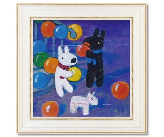 ユーパワー リサとガスパール アートフレーム Mサイズ｢おたんじょうびおめでとう｣ GL-05803 1個（ご注文単位1個）【直送品】