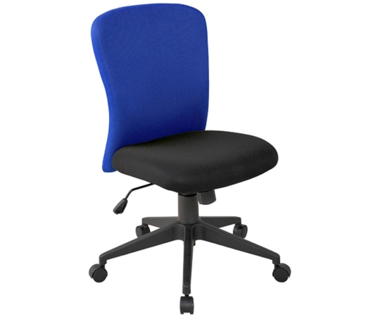 カグクロ ビジネスチェアSC(肘無)ブルー(シャトルチェア) SC-001-BL 1個(ご注文単位1個)【直送品】