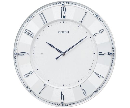 セイコー 電波掛時計 φ351×30mm 白 KX504W 1個(ご注文単位1個)【直送品】