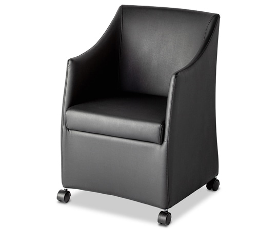 スマイル 応接兼会議用チェア ブラック YSC-BK 1個(ご注文単位1個)【直送品】