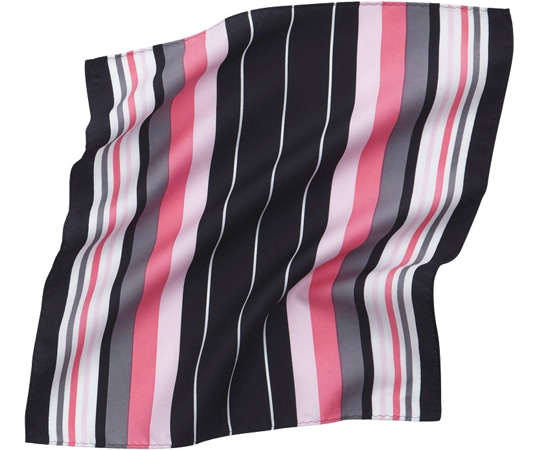 カーシーカシマ ENJOY スカーフ リボン マルチストライプ ピンク EAZ466 1枚（ご注文単位1枚）【直送品】