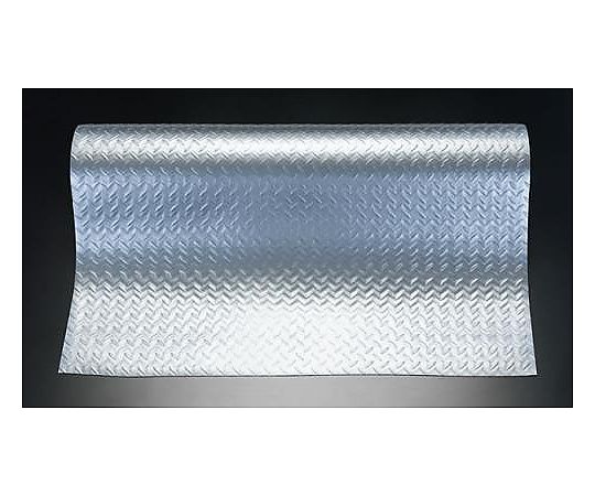 エスコ 0.915x20m/1.5mm 再生樹脂マット(縞鋼板シルバー) EA997RA-8 1枚(ご注文単位1枚)【直送品】