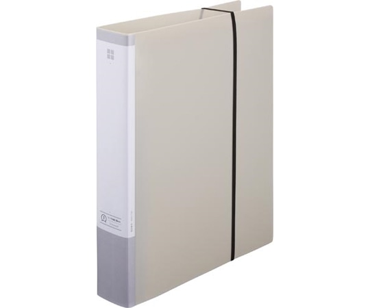 カウネット 伝票すっきりツインリングファイル 50mm グレー 4320-7787 1冊(ご注文単位1冊)【直送品】