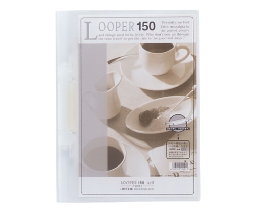 LIHITLAB ルーパーファイル 乳白 F-3016-1 1冊(ご注文単位1冊)【直送品】