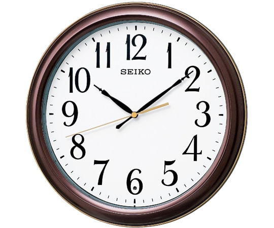 セイコー 電波掛時計 φ307×48mm 茶 KX234B 1個(ご注文単位1個)【直送品】