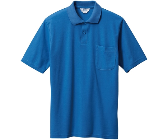 三愛 半袖ポロシャツ ブルー M 7900 1着（ご注文単位1着）【直送品】