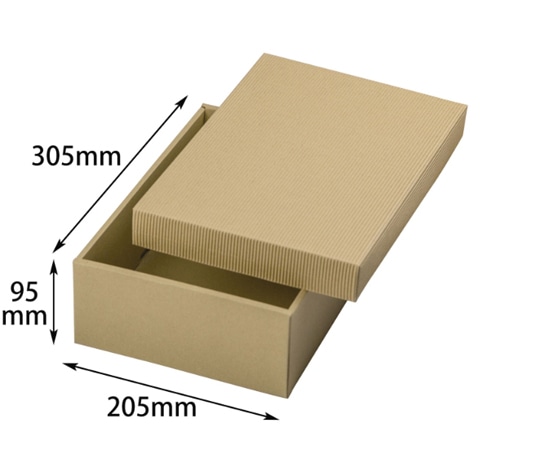 ヤマニパッケージ 贈答箱 ナチュラルBOX12号 ヒモ無 100枚 16-16N 1ケース（ご注文単位1ケース）【直送品】