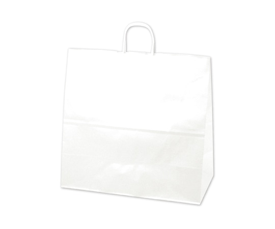 ササガワ 手提げ袋 白無地 440×210×430mm 10枚入 50-6600 1包（ご注文単位1包）【直送品】