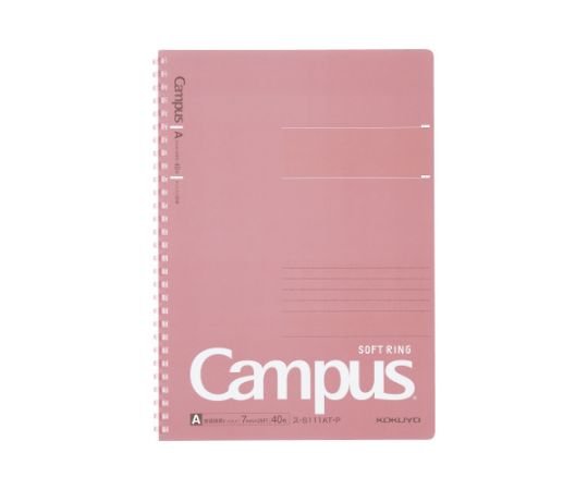 コクヨ キャンパスソフトリングドット罫40枚B5 桃 ス-S111AT-P 1冊（ご注文単位1冊）【直送品】