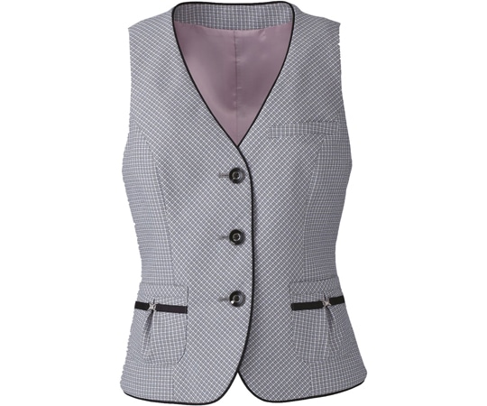 カーシーカシマ ENJOY ベスト GRAPH TWEED CHECK 531-5 5号 EAV531 1枚（ご注文単位1枚）【直送品】