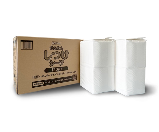 ペットプロジャパン ペットプロ かんたんしつけシーツ レギュラー 120枚  1枚（ご注文単位1枚）【直送品】