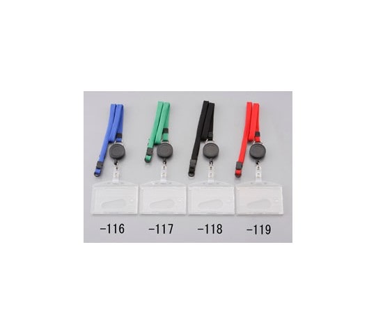 エスコ IDカード用名札(ストラップ付・リール付/緑) EA956VA-117 1個(ご注文単位1個)【直送品】