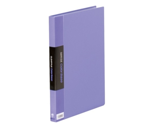 キングジム クリアーファイル・カラーベース ポケット溶着式 藤 132CW 1冊(ご注文単位1冊)【直送品】