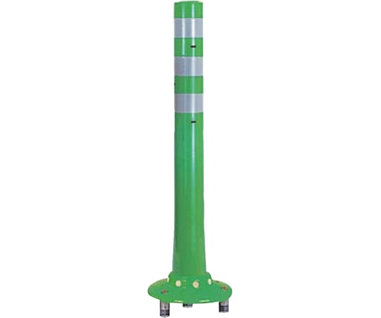 サンポール ガードコーン 可動式 3本脚 φ80,台座径φ250×H800mm グリーン RBKC3-80W(G) 1台(ご注文単位1台)【直送品】
