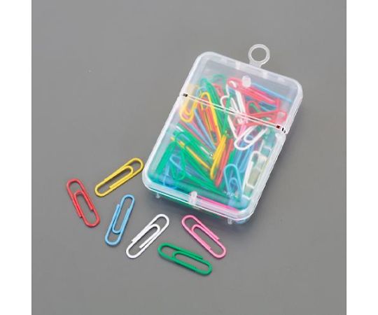 ライオン事務器 [ 小 /28mm] カラーゼムクリップ(80本) EA762FA-13A 1箱(ご注文単位1箱)【直送品】