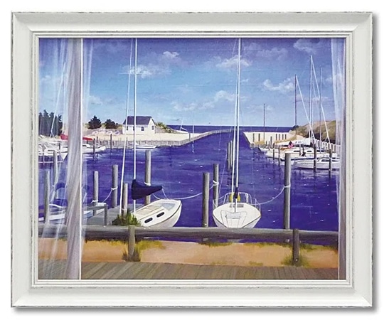 ユーパワー キャロル サクス｢ウィンドウズ オン デヴォン ハーバー｣ CS-10002 1個（ご注文単位1個）【直送品】