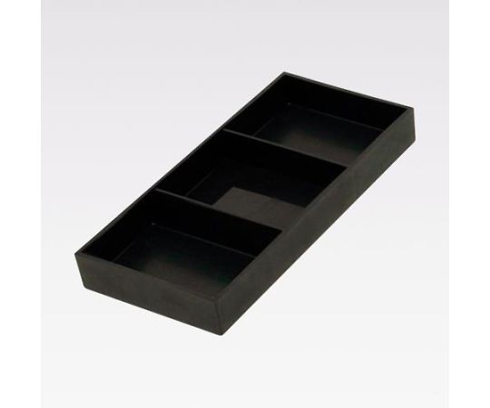 アズワン 212x102x 27mm 仕切付トレー(3セル/導電性) EA508FB-21 1個 (ご注文単位1個)【直送品】