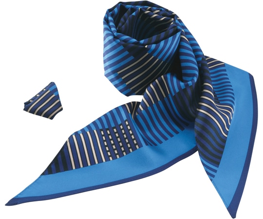 カーシーカシマ ENJOY スカーフ リボン 563-6 ブルー EAZ563 1枚（ご注文単位1枚）【直送品】