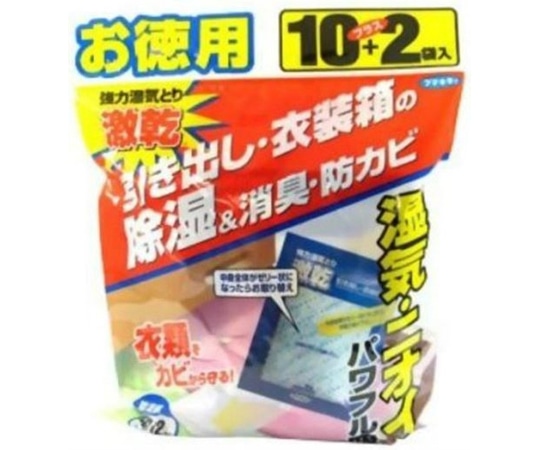 フマキラー フマキラー 激乾 引出・衣装箱用 徳用12袋入  1個(ご注文単位1個)【直送品】