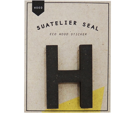 S&Cコーポレーション ウッドステッカー H WOOD-1708-H 1枚(ご注文単位1枚)【直送品】