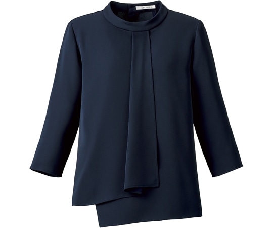 ボンマックス 七分袖ブラウス ネイビー M BCB4102 1枚（ご注文単位1枚）【直送品】