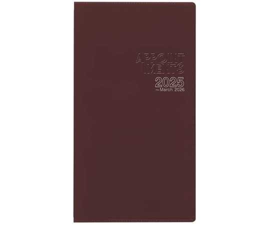 コレクト 2025 アポイントメント 濃赤 D-62-DR(2025) 1冊(ご注文単位1冊)【直送品】