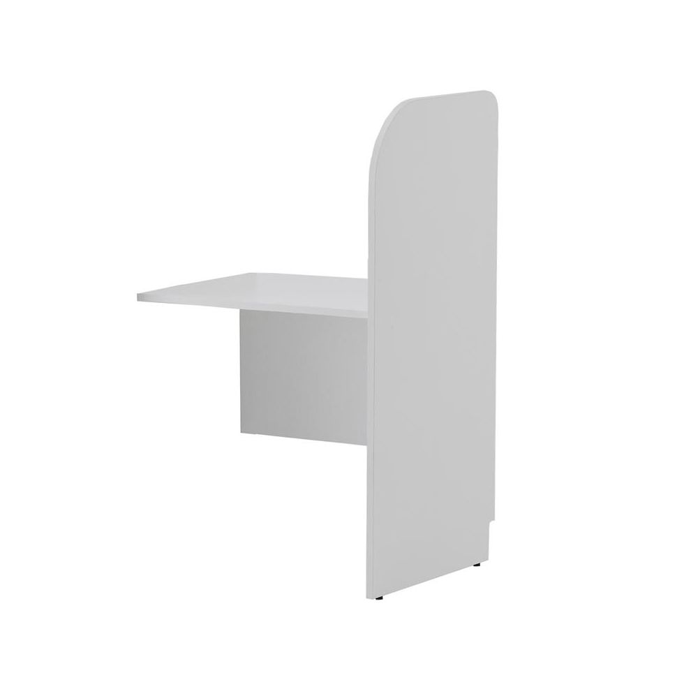 アール・エフ・ヤマカワ PCブースデスクⅡ 増連 W700 ホワイト Z-SHPCB2-70ADWH 1台(ご注文単位1台)【直送品】