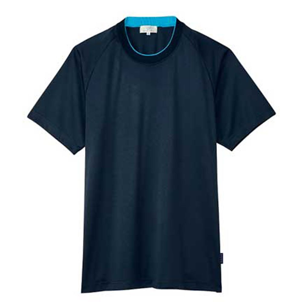 KIRAKU(トンボ) Tシャツ ネイビー×ブルー LL(身丈74cm) CR184-89 LL 1枚(ご注文単位1枚)【直送品】